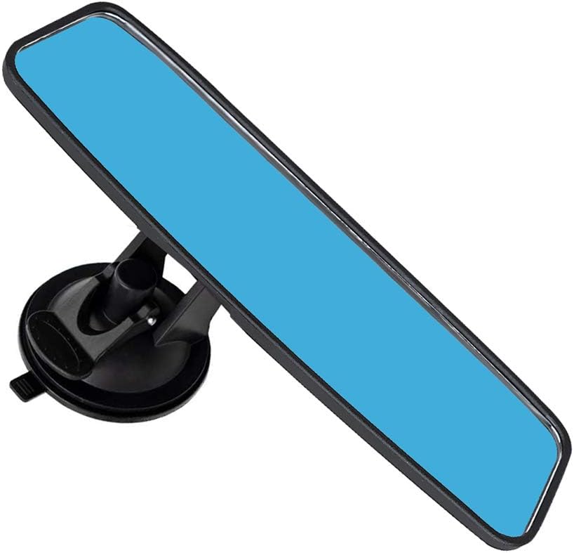 Rear View Mirror, Adjustable Car Interior Rear View Mirror Car Seat Child Safety Mirror for Universal Cars Trucks -9.64 x 2.6 inch (Blue)