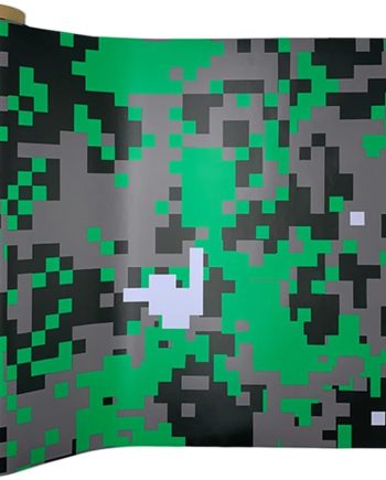 Self Adhesive Digital Camouflage Car Wrap Vinyl Film PVC Camo Car Sticker Decal for Auto Motorcycle Bike Laptop, Green Grey, 50x500cm