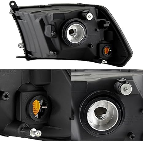 - For 2009-2018 Dodge Ram 1500 2500 3500 Pickup Truck Black Smoked Halogen Type Headlights + Led Tail lights Combo