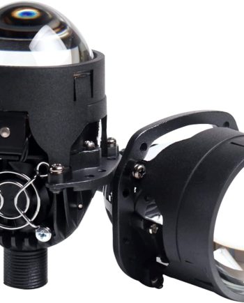 2.5 Inch Bi LED Projector Lens Headlight Retrofit Kit with High Low Beam-6000K White 92W/pair 20000LM Focus Beam DOT Approved Clear Cut off Line No Blind Oncoming Car Upgrade Bi-Xenon Projector Lens