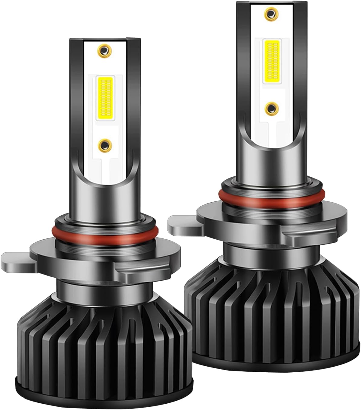 LED Car Headlights With Built-In Driver 6000K Front Headlight White Light 9005 2PC Headlight