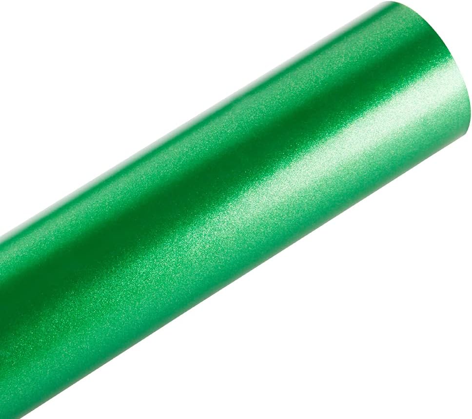 Car Vinyl Wrap PET Backing with Air Release Auto Wrapping Film Stickers Paint Protection Decals Stretchable Vinyl,Magic Green,5ftx9.8ft