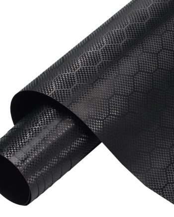 Honeycomb Pattern Black Vinyl Wrap for Cars (59.8'' x 177.1'') Gloss Paint Surface Protection Film with Air Release Automotive Wrap Vinyl Roll