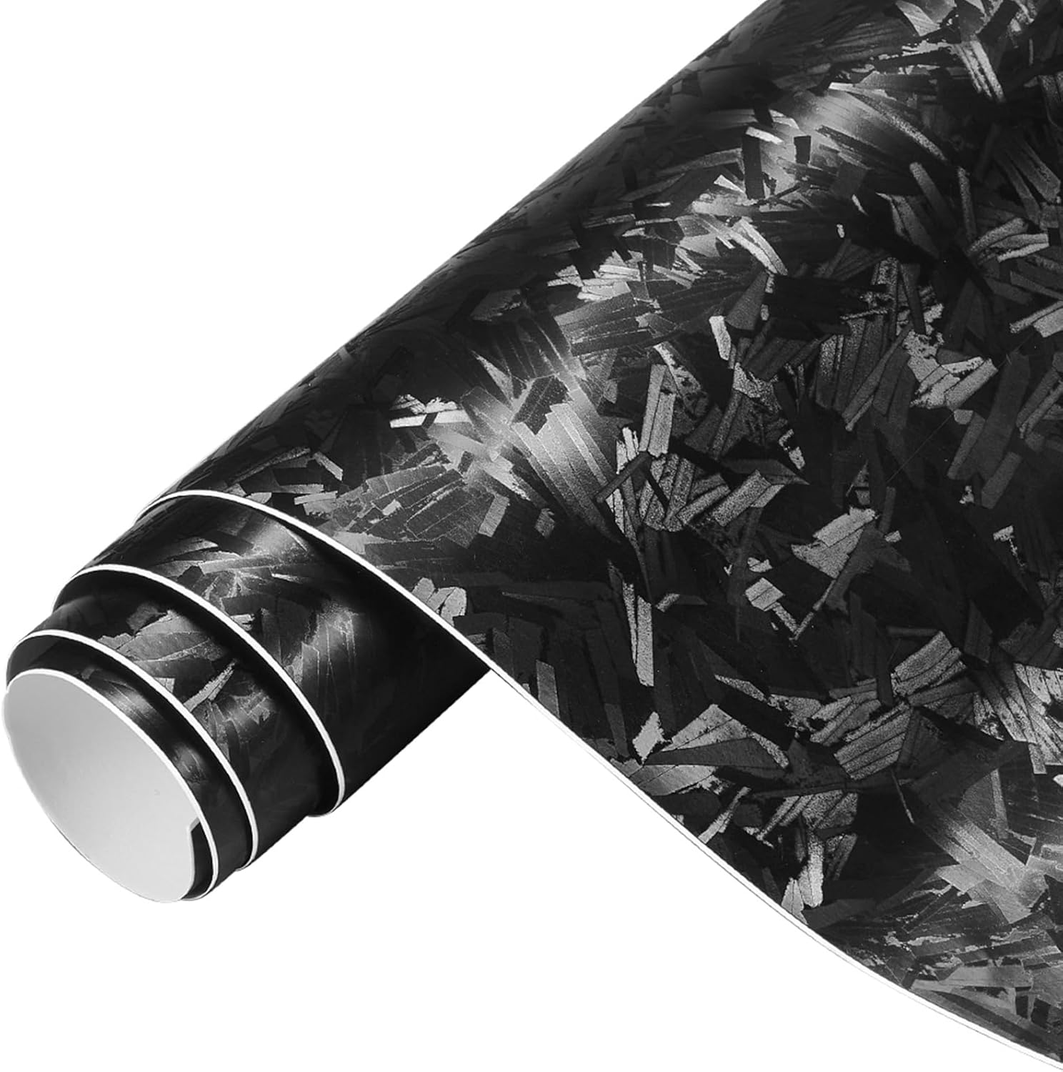 Camouflage Black Vinyl Wrap for Cars (59.8'' x 177.1'') Gloss Paint Surface Protection Film with Air Release Automotive Wrap Vinyl Roll