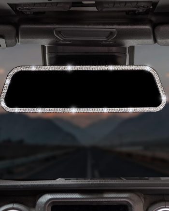 Car Rear View Mirror, 12 Inch Panoramic Rearview Mirror, Interior Clip-on Wide Angle Convex Universal Rear View Mirror to Reduce Blind Spot Effectively for More Car  Trucks