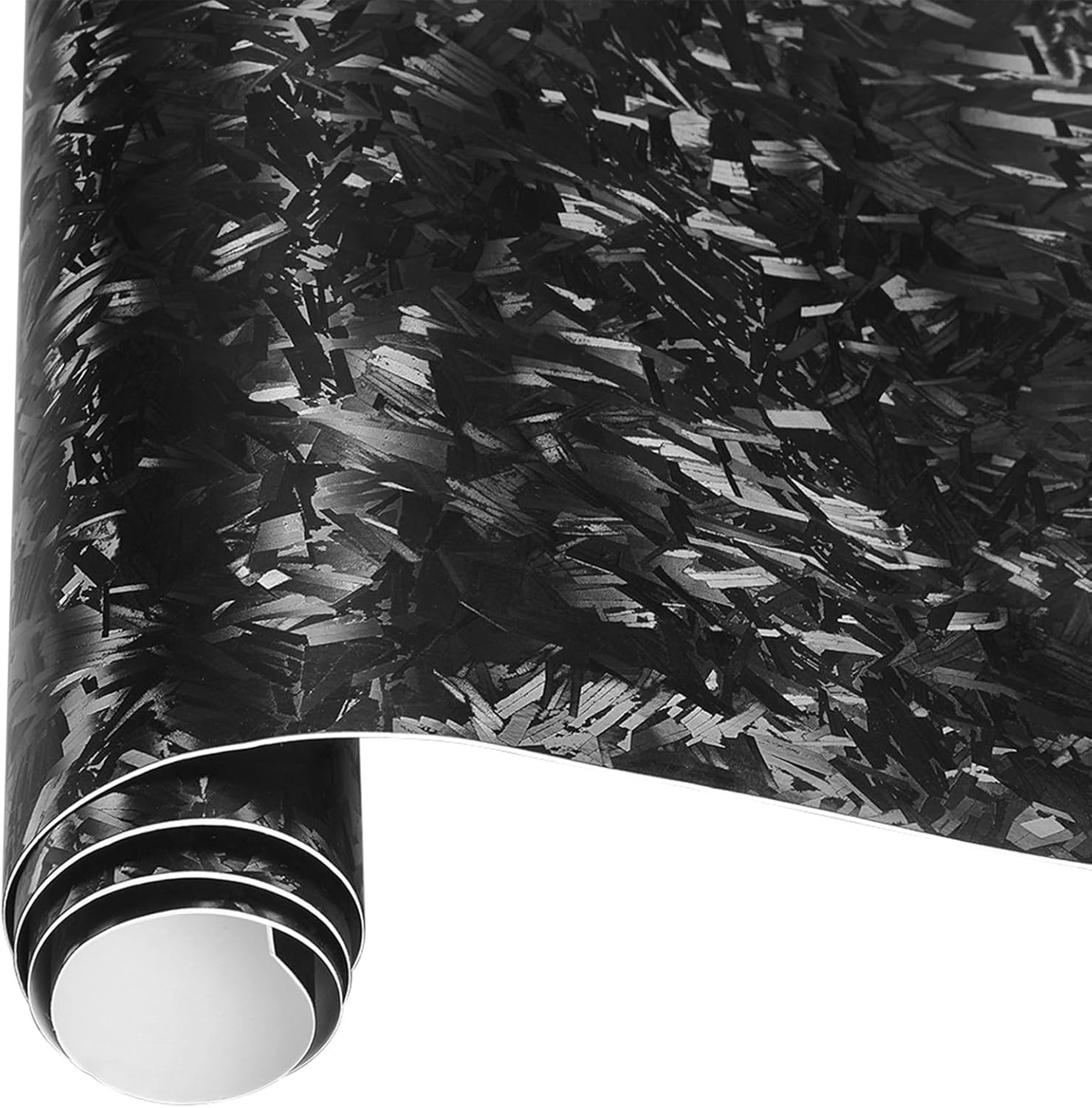 Camouflage Black Vinyl Wrap for Cars (59.8'' x 177.1'') Gloss Paint Surface Protection Film with Air Release Automotive Wrap Vinyl Roll